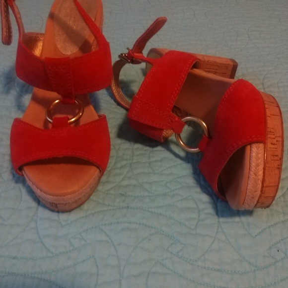 Coach Block Heels Coral Color 5.5 B.